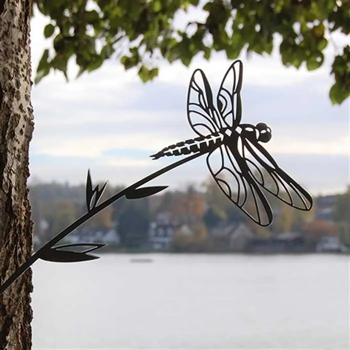 Libellule - Silhouette en acier corten