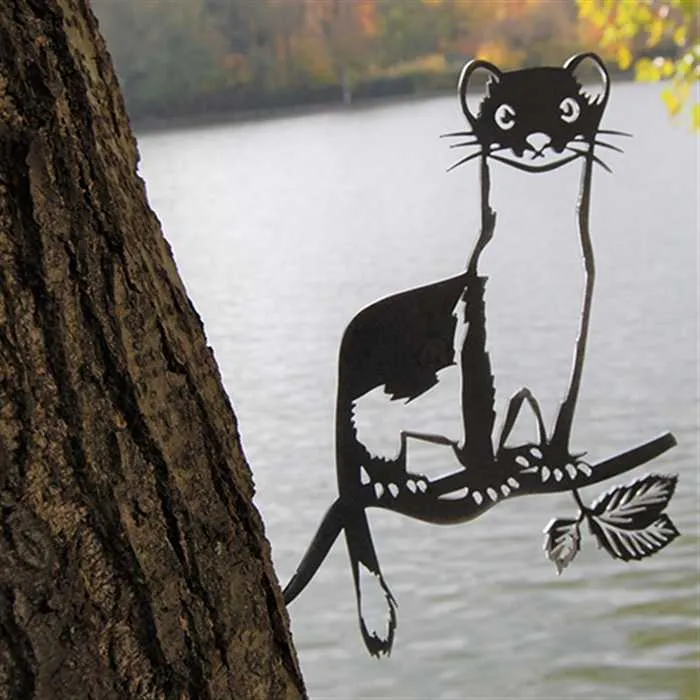 Hermine - Silhouette en acier corten