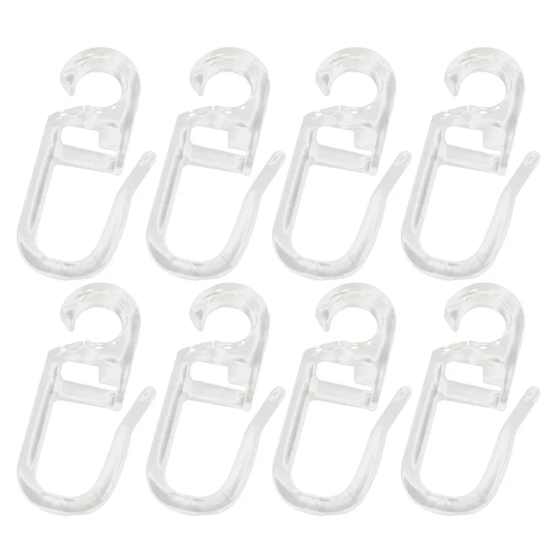 Lot de Cinquante Crochets pour Rideau en Plastique