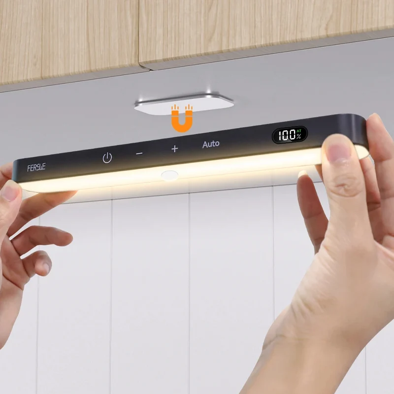 Lampe Détecteur de Mouvement Noire et Tactile pour Meuble