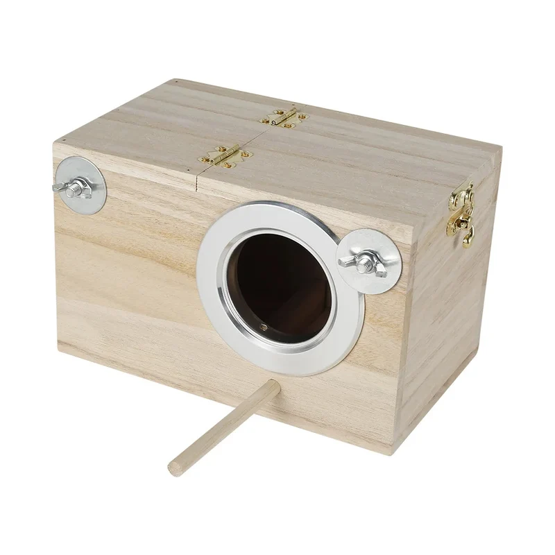 Nichoir d'Oiseau en Bois avec Fenêtre Ronde