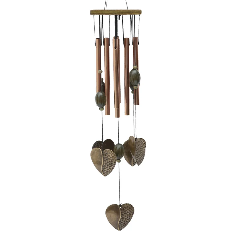 Carillon Extérieur à Huit Tubes avec Cœurs