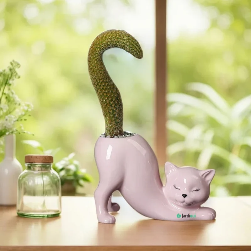 Pot de Fleur Chat Adorable