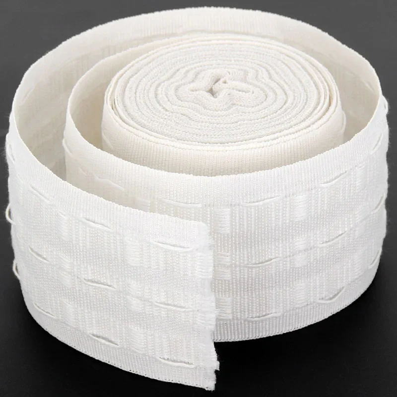 Ruflette Rideau de Cinq Mètres Blanche en Coton