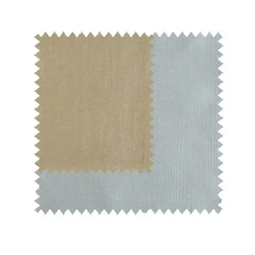 Double Rideaux de Luxe Gris et Dorés de Style Moderne