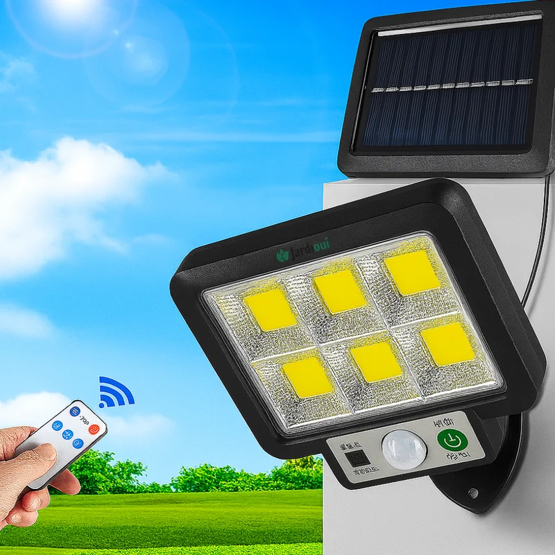 Lampe Solaire Puissante avec Détecteur de Mouvement