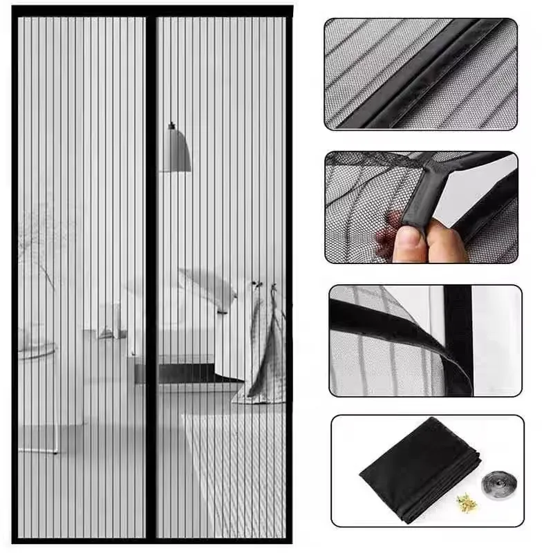 Moustiquaire Magnétique Auto-Fermante 90x230cm - Protection Insectes & Ventilation