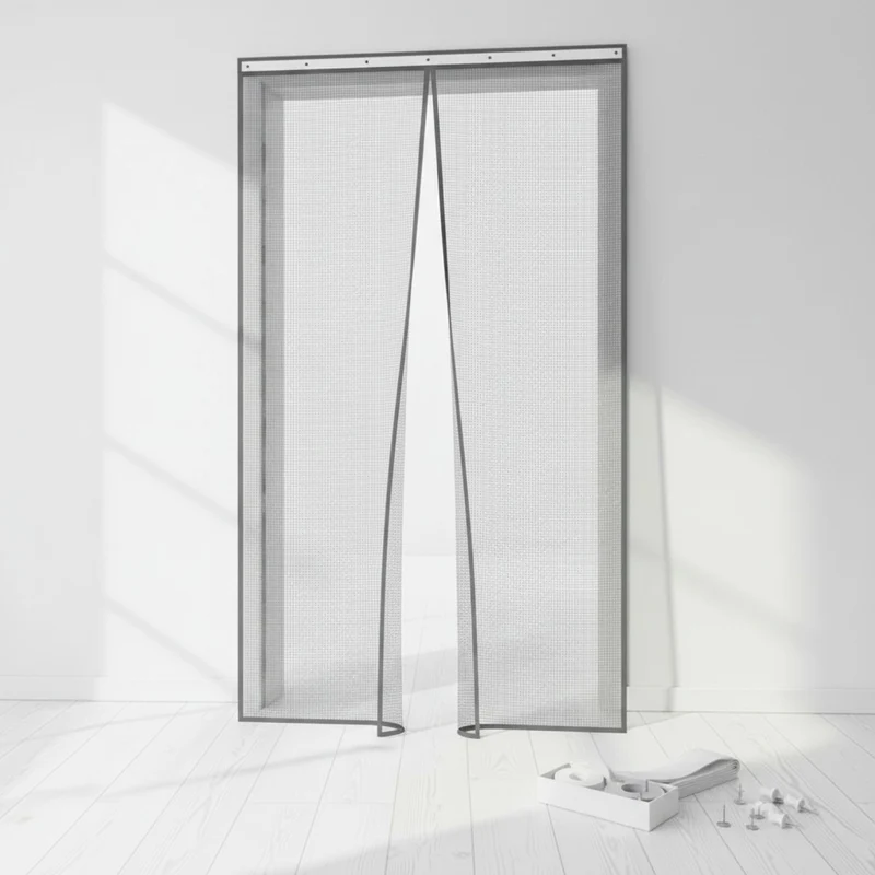Moustiquaire Magnétique pour Porte - Rideau Anti-Insectes avec Fermeture Automatique