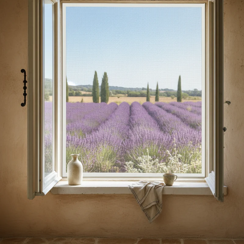 Moustiquaire fenêtre sur-mesure - maille anti-insectes, sans perçage