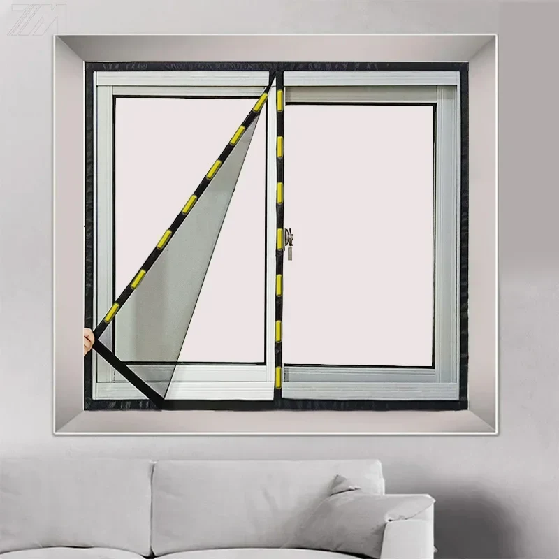 Moustiquaire Magnétique Adhésive pour Fenêtre - Installation Facile, Protection Efficace