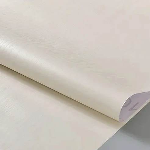 Papier Adhésif pour Meuble Effet Bois Lisse en Vinyle