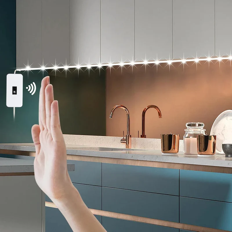 Réglette Lumineuse Style Bande LED avec Détecteur