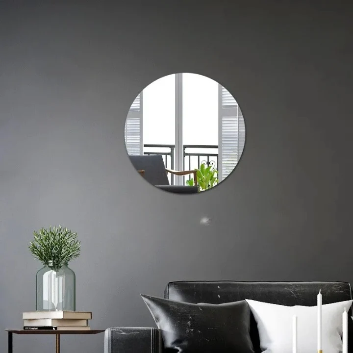 Miroir Adhésif Rond et Flexible en Acrylique