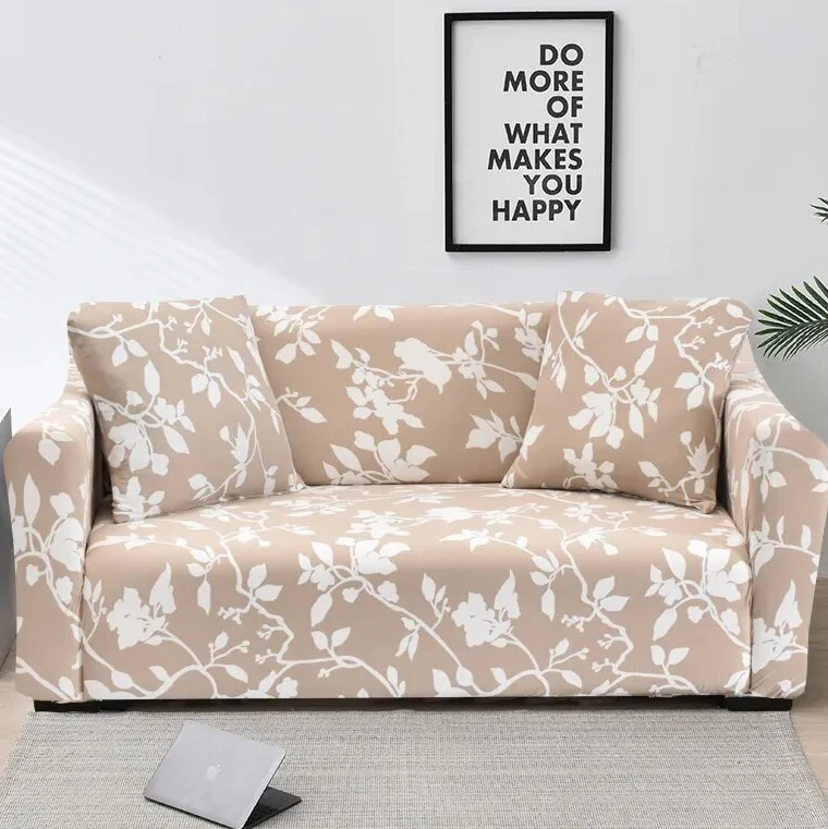 Housse Canapé avec Imprimé Floral en Polyester