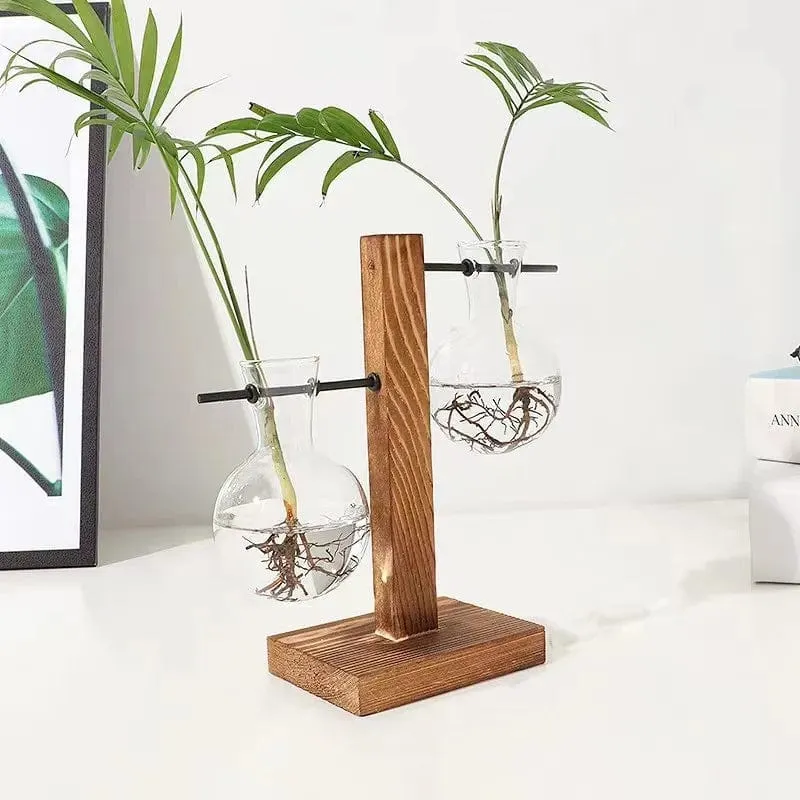 Vase à Ampoules Hydroponique Élégant