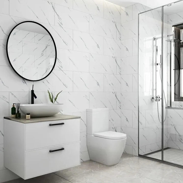 Panneau Mural Salle de Bain Marbré Lot de 5 pcs 30 x 60 cm