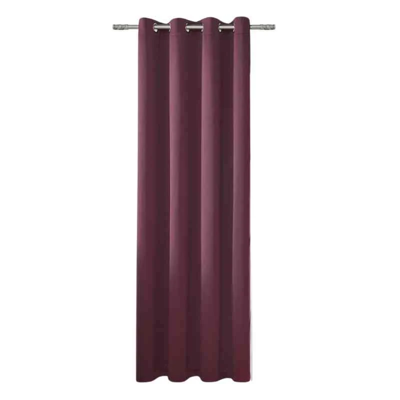 Rideau rouge bordeaux