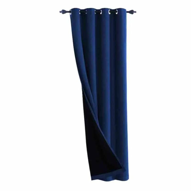 Rideau thermique bleu
