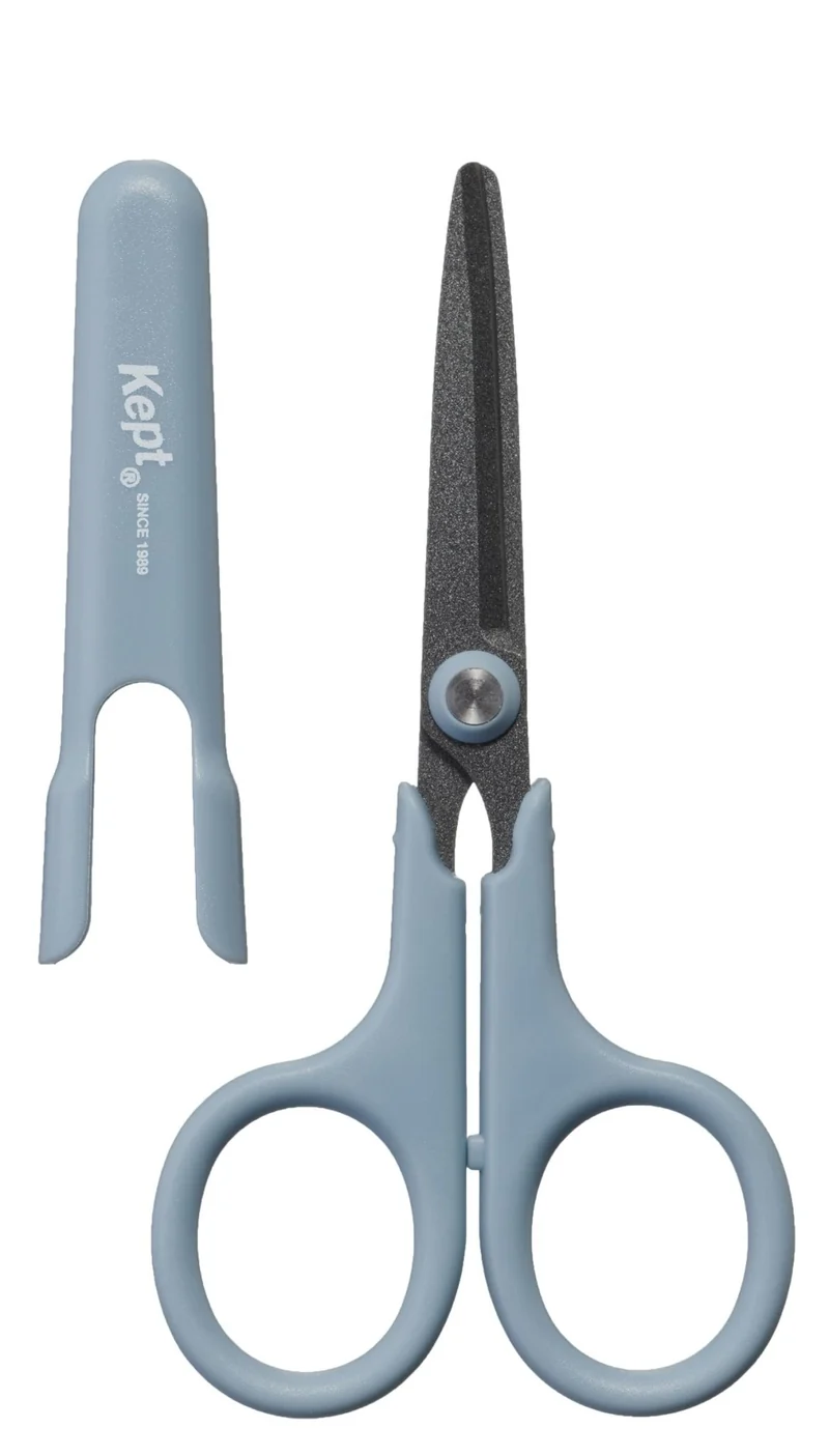Raymay Kept Fluorine-Coated Scissors Blue Gray KP4A