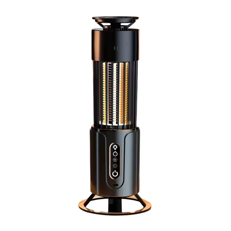 Elektrische Insectenval UV-Lamp 360° Muggenverdelger Oplaadbaar met Timer Nachtlampje Functie 200m² Bereik | Sansoti