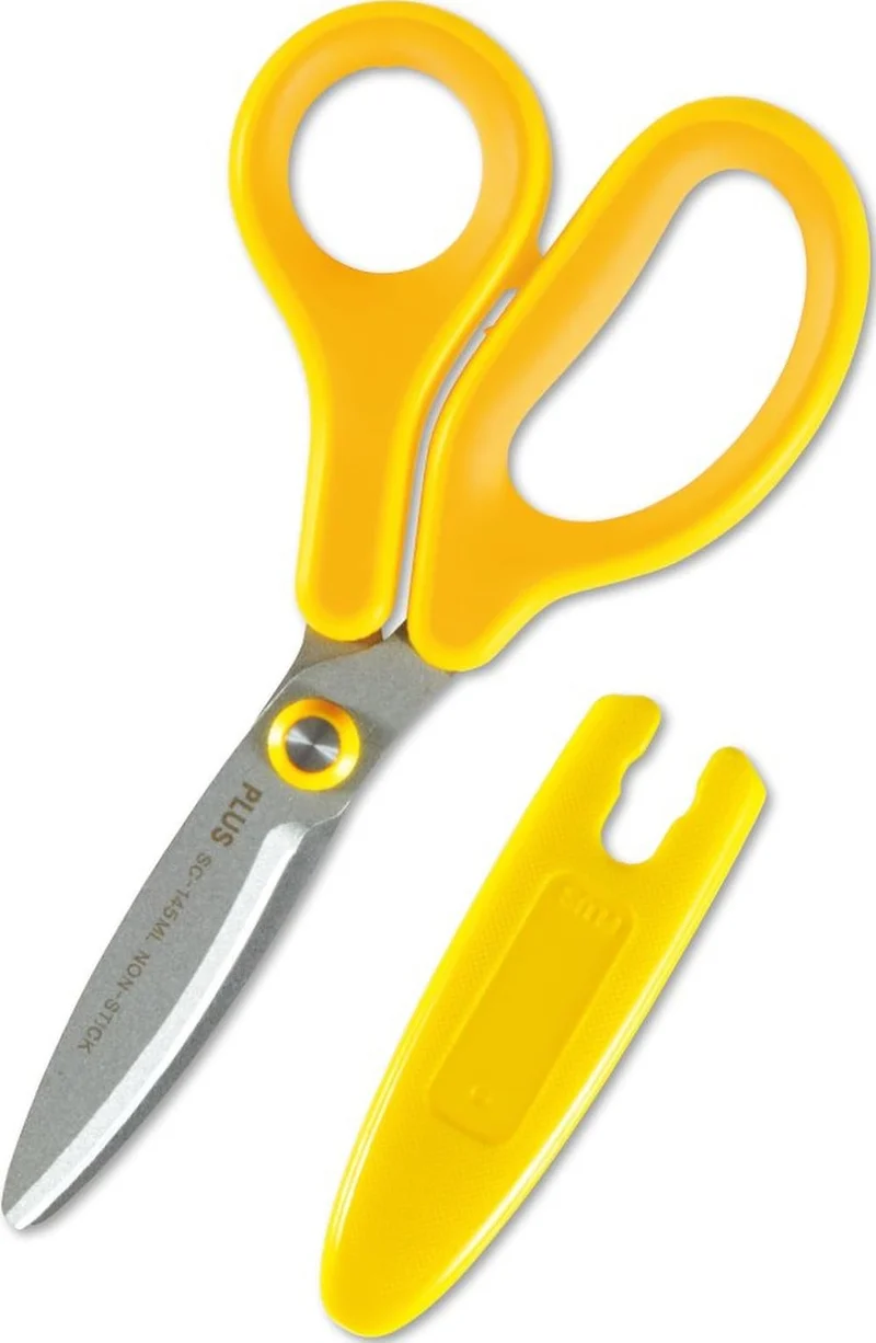 PLUS Fitcut Curve Jr Left-Handed Scissors Yellow SC-145ML 34-673