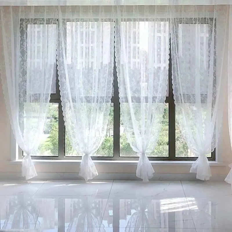 Rideau dentelle romantique