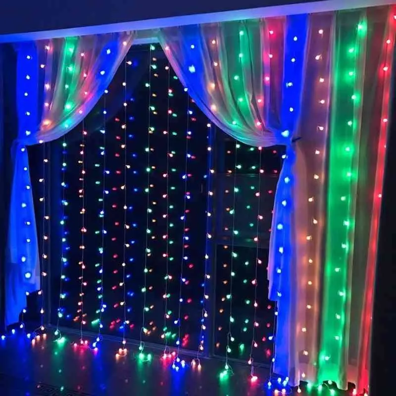 Guirlande lumineuse en rideau