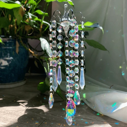 Carillons attrape-soleil en cristal