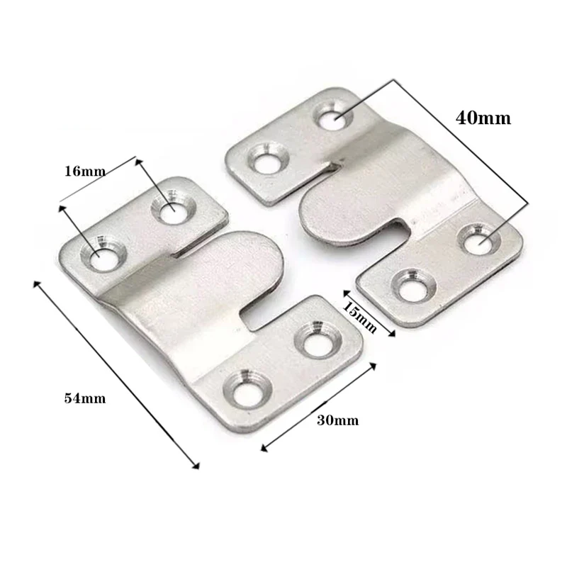 Stainless Steel Picture Frame Hanging Buckle Set (10 Pack)