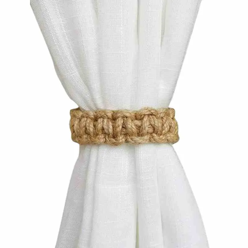 Embrasse rideau corde jute