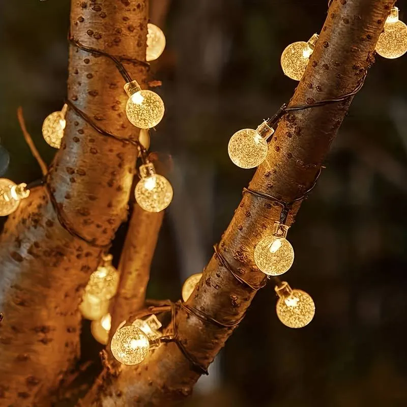 Guirlande Solaire Ampoule Scintillante LED
