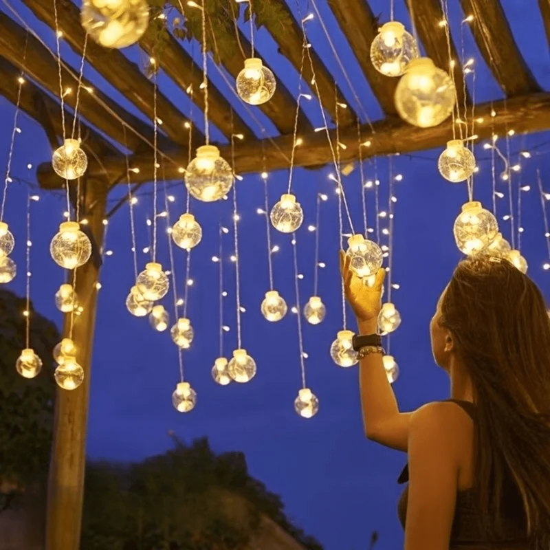 Guirlande Solaire LED Boule Éclatante Féerie