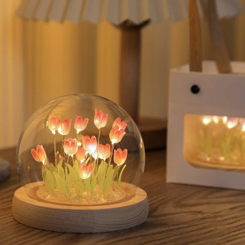 Veilleuse Tulipe à Piles