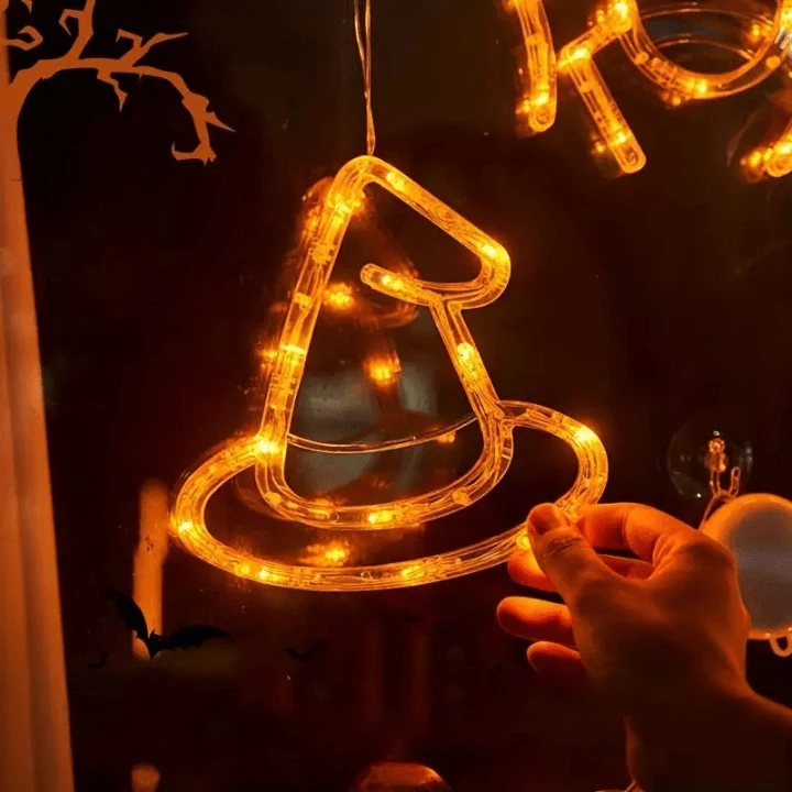 Guirlandes Lumineuses d'Halloween Étincelantes