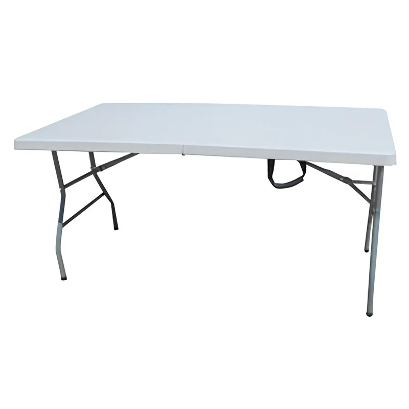 TAVOLO IN ACCIAIO E HDPE PIEGHEVOLE 152X76XH74CM