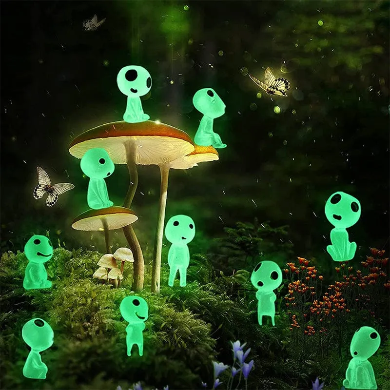 Statuettes Fantastiques Miniatures Phosphorescentes (Lot de 7 + 3 Offertes)