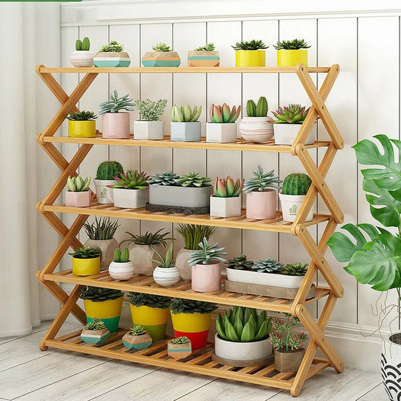 Étagère pour Plante en Bois Pliable "Tolesgarria"