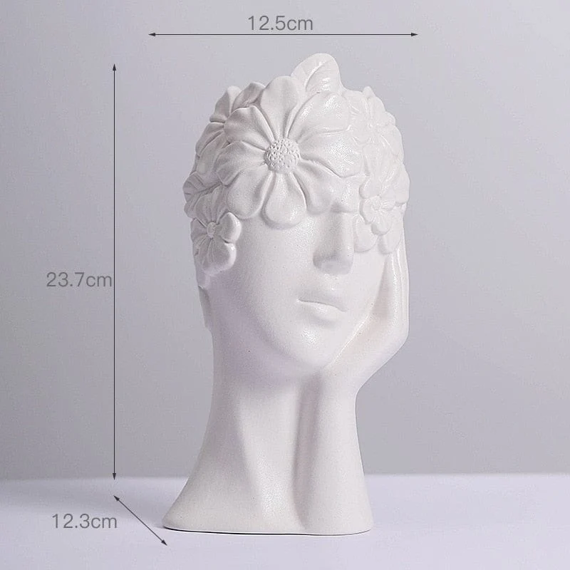 Vase en Céramique "Couronne de Fleurs"