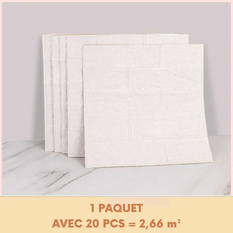 Panneau mural 3D - Brique [PACK 20] (L35xH38)