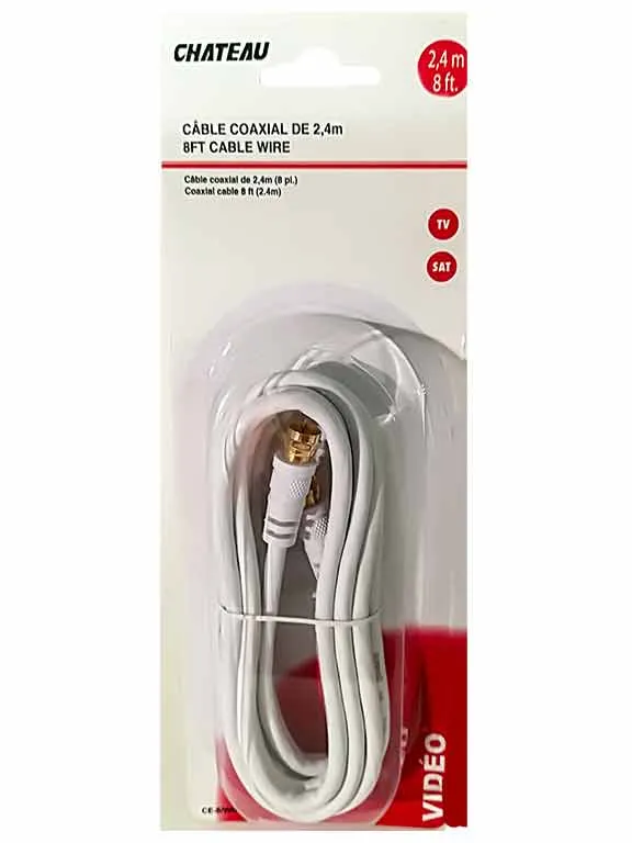 Câble coaxial de 8 pi.