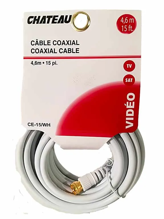 Câble coaxial de 15 pi.