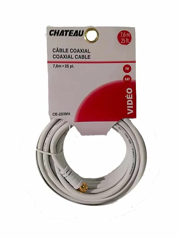 Câble coaxial de 25 pi.