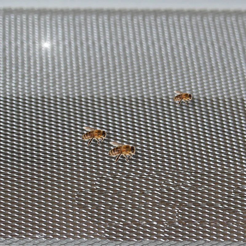 Grille à varroa en acier inoxydable, maille 2,5 mm (mesh 8), diamètre de fil : 0,7 mm, V2A 1.4301, sur mesure