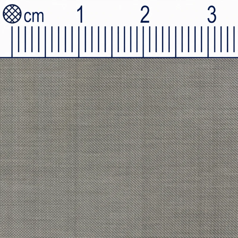 Tissu métallique inox, maille 0,125 mm (mesh 120), diamètre de fil 0,08 mm, V4A 1.4401, découpé sur mesure