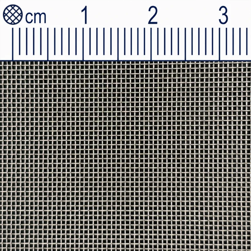 Tissu métallique en acier inoxydable, maille 0,5 mm (Mesh 36), diamètre de fil : 0,2 mm V2A 1.4301, sur mesure