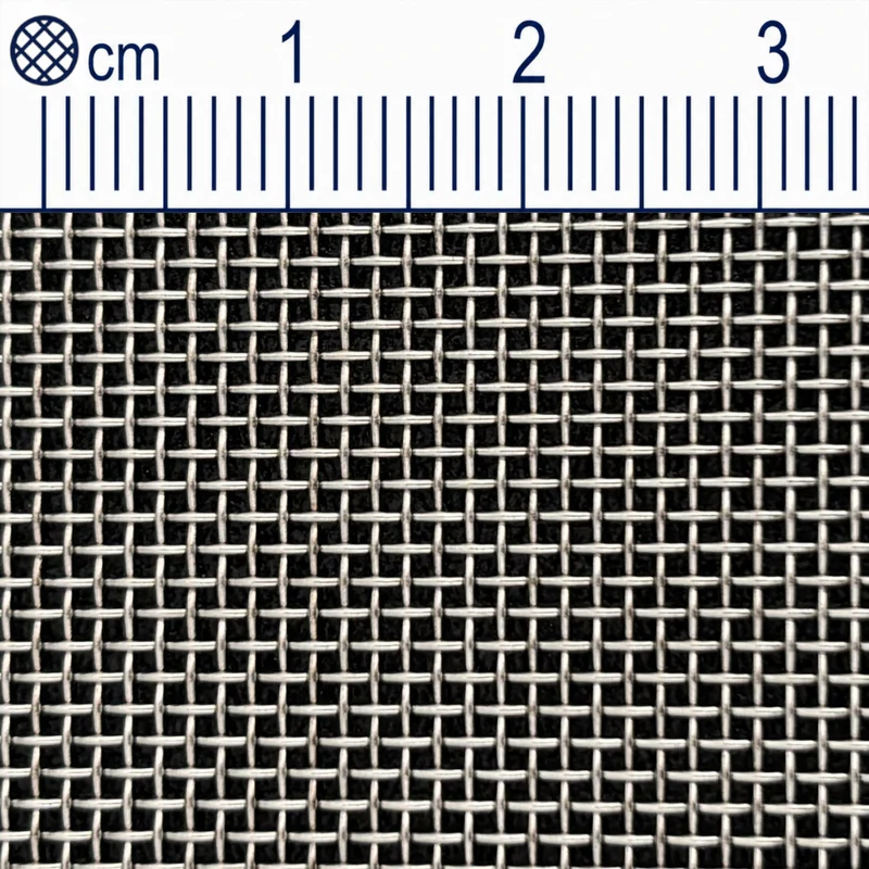Tissu métallique inox maille 0,9 mm (Mesh 18) diamètre de fil : 0,5 mm V2A 1.4301 sur mesure