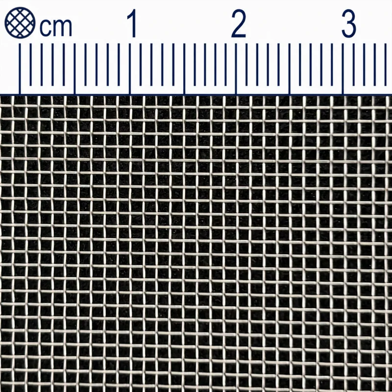 Tissu métallique en acier inoxydable, maille 1 mm (mesh 20), diamètre de fil : 0,3 mm, V2A 1.4301, découpé sur mesure