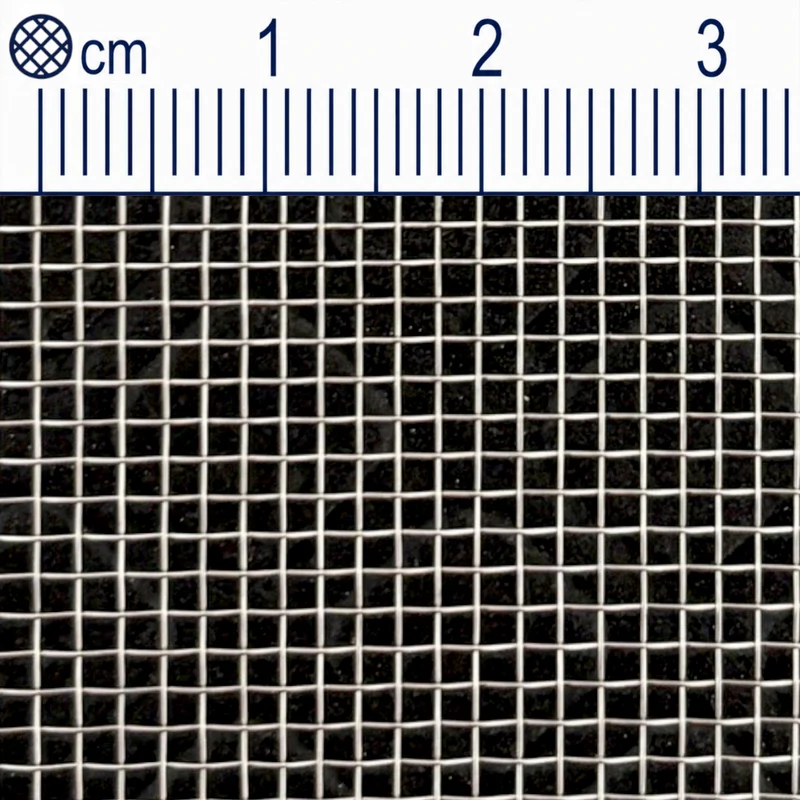 Treillis métallique en acier inoxydable maillage 1,4 mm (maille 15,4) V2A épaisseur du fil : 0,25 mm 1.4301 sur mesure