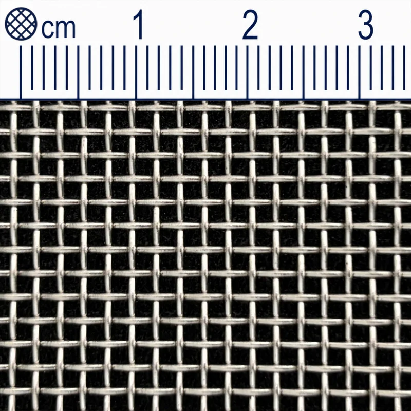 Treillis métallique en acier inoxydable maillage 1,4 mm (maille 12) Épaisseur du fil : 0,7 mm V2A 1.4301 sur mesure