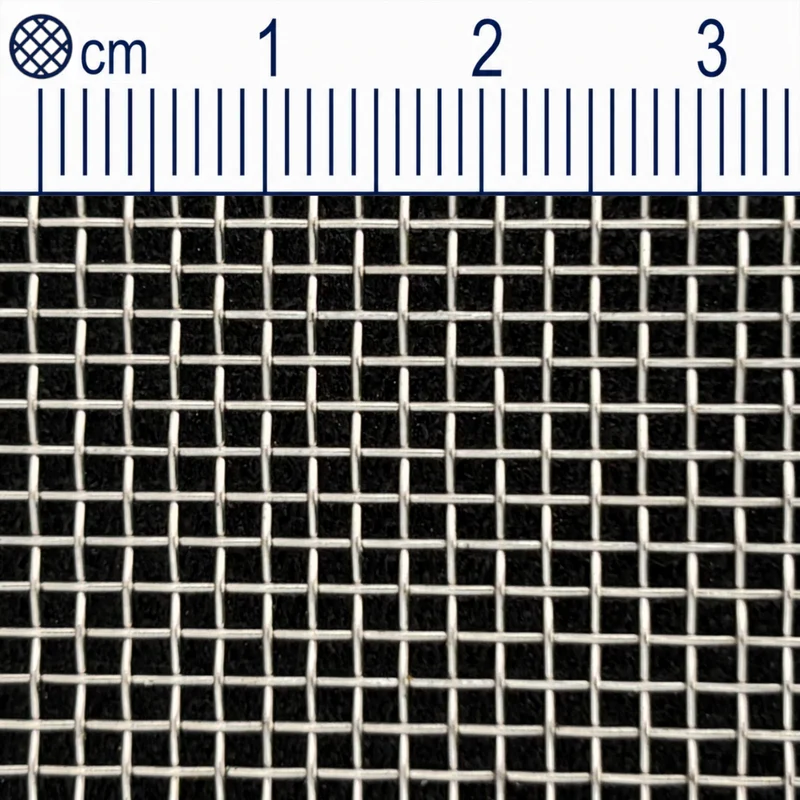 Treillis métallique en acier inoxydable maillage 1,5 mm (maille 12) Épaisseur du fil : 0,5 mm V2A 1.4301 sur mesure